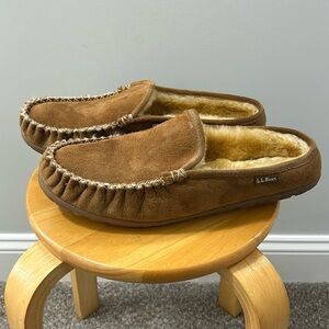 LLBean Wicked Good Slippers Scuffs - Shearling Lined - Men's 12
